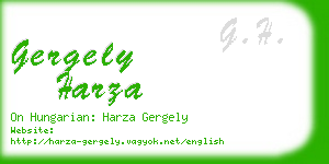 gergely harza business card